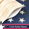 G128 - God Bless America Patriotic USA Flag Map Garden Flag, | 12x18 Inch | Printed 150D Polyester - Rustic Holiday Seasonal Outdoor Flag
